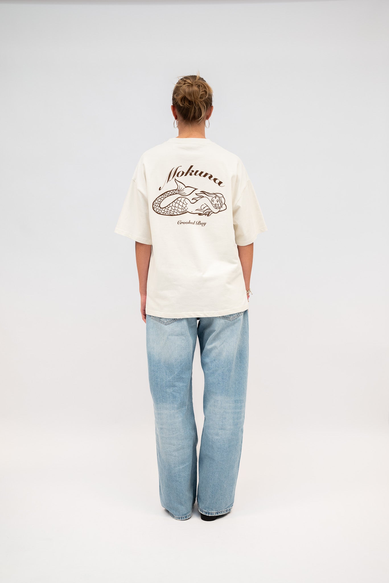 Oversized t-shirt crème