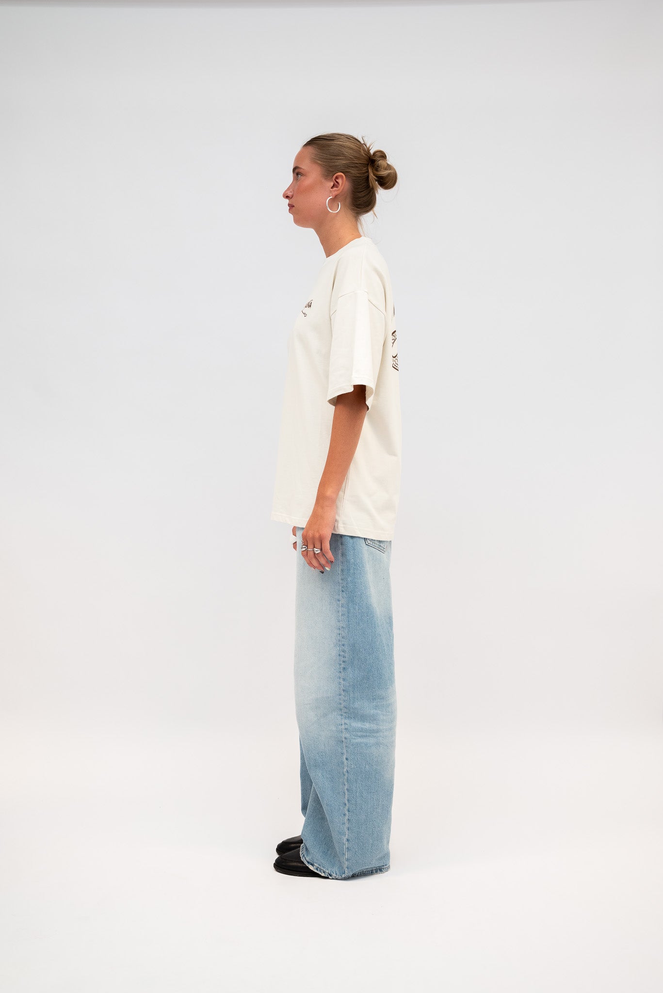 Oversized t-shirt crème