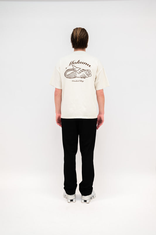 Oversized t-shirt crème