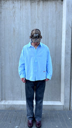 overhemd baby blue white